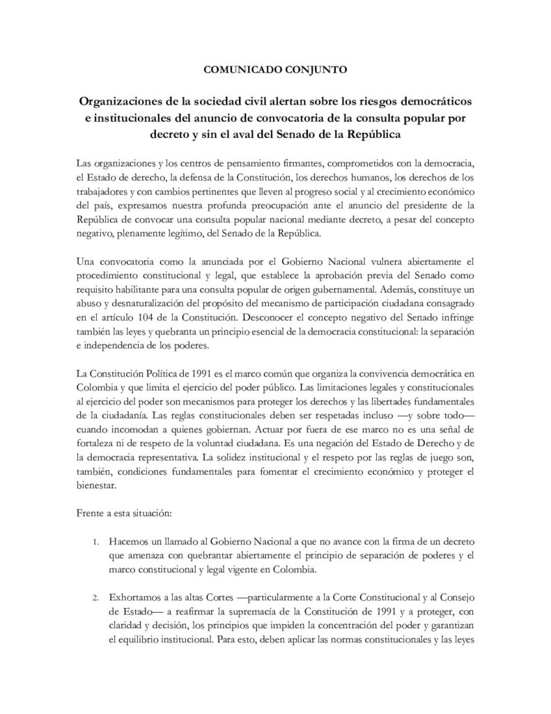40.04junio2025 comunicado conjunto organizaciones consulta popular por decreto ii