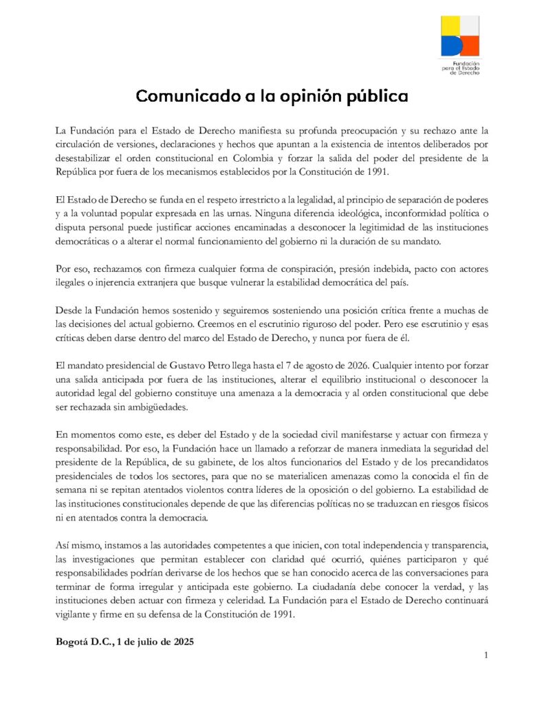 49. 01julio2025 comunicado orden constitucional en colombia