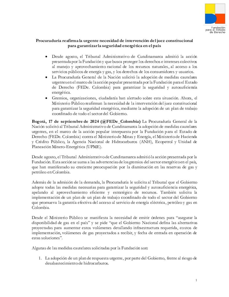 8. 17sep2024 comunicado pronunciamiento procuraduria desabastecimiento energetico